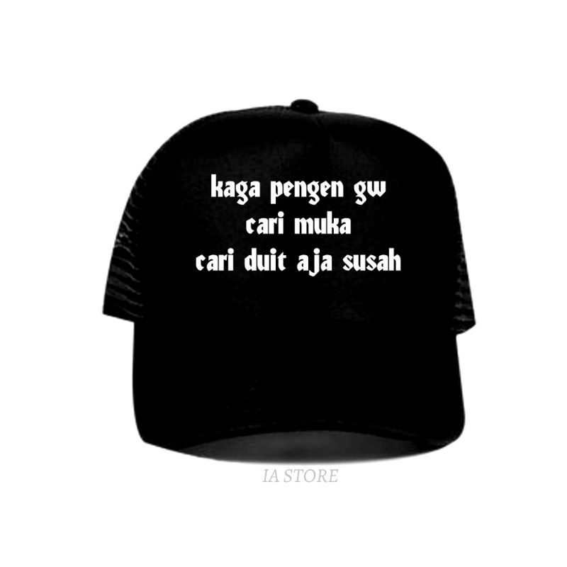 Topi Trucker Custom Cari Muka