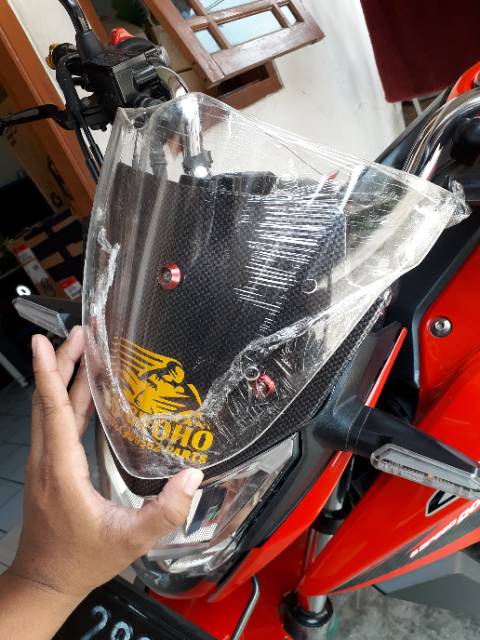 Visor ninja r bahan akrilik bukan plastik cb150r vixion dll