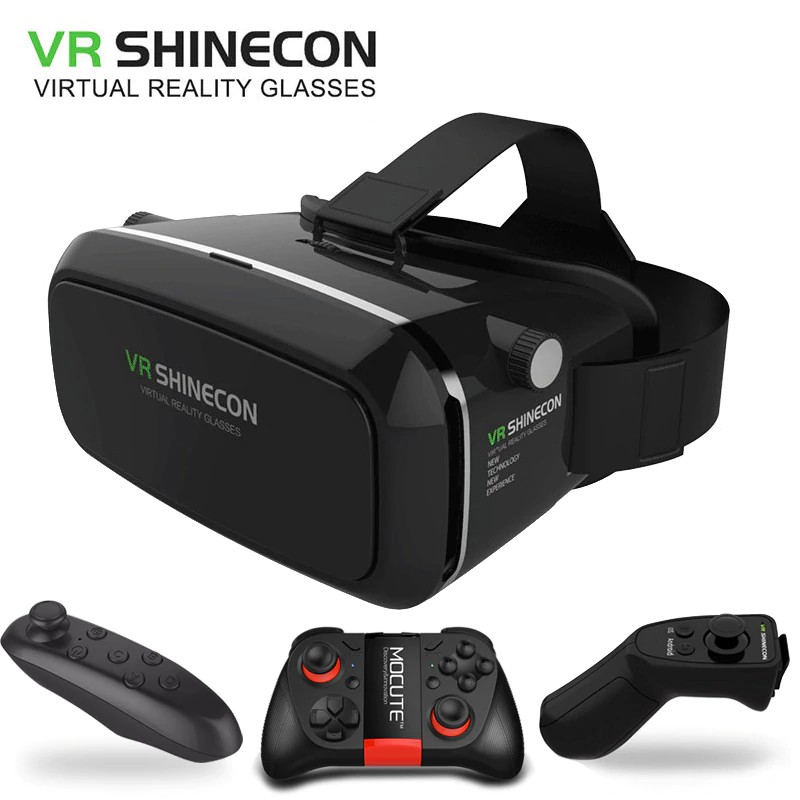VR game New Shinecon Virtual Reality VR 3D Glasses Fit 4.7-6.0 inch Smartphone With Wireless