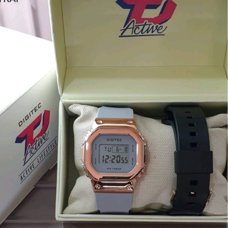 VIRAL DIGITEC DG 7054 / DG-7054 / DG7054 Dual Strap Watch Jam Tangan ORIGINAL