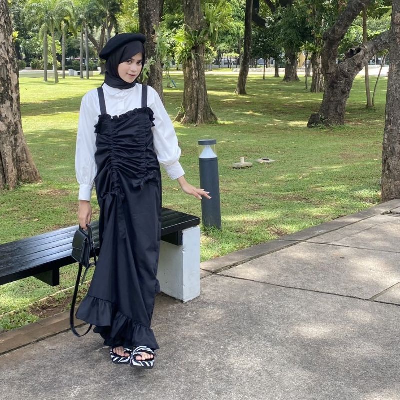 NARI OVERALL by Chuugirls | Overall Dress / Dress serut / Overall Dress Korea / inner dress