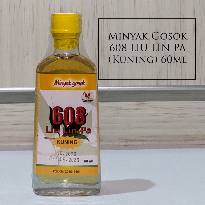 Minyak Gosok 608 LIU LIN PA (Kuning) Asli Makassar 60ml