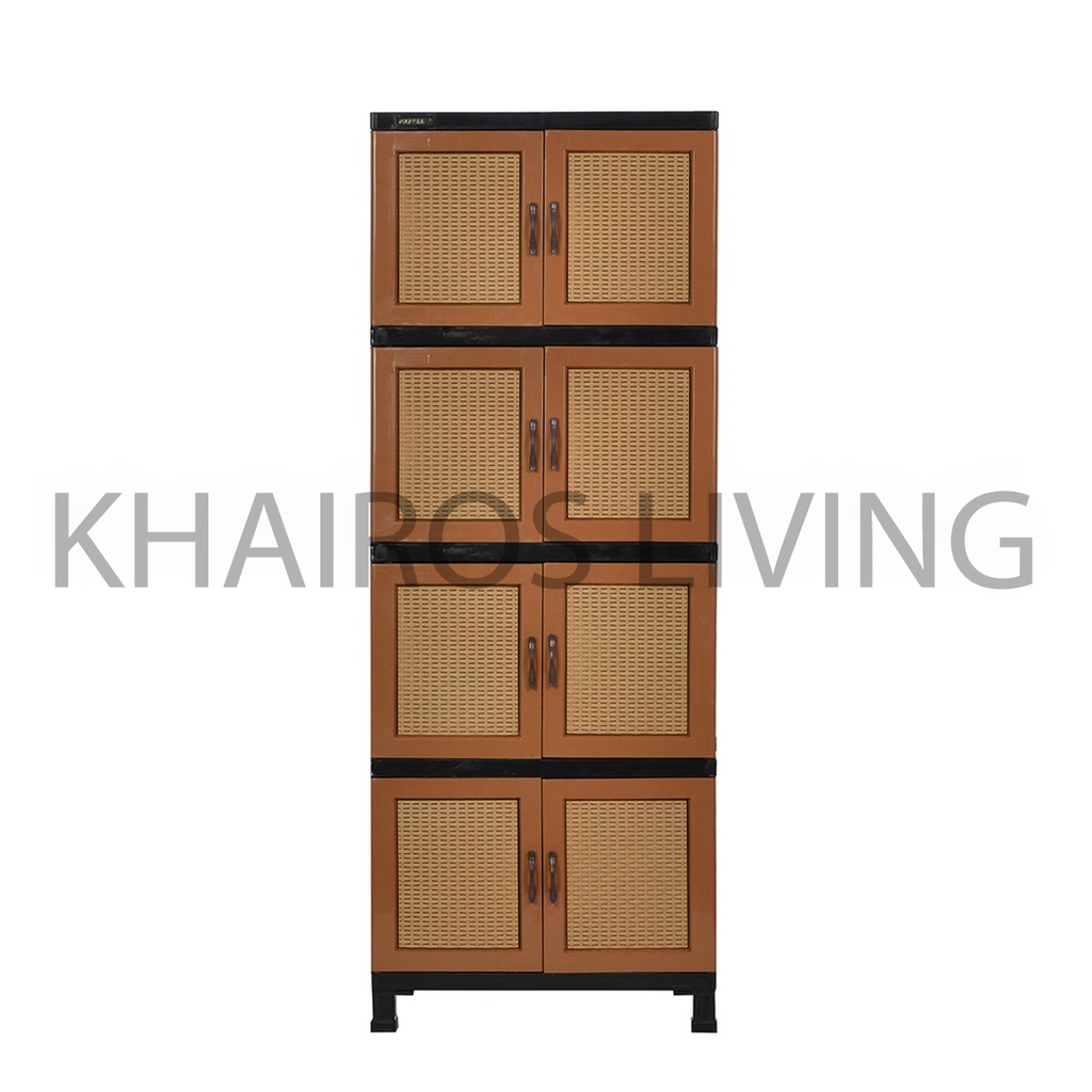 Napolly CRS X48 Lemari Plastik 4 Susun Motif Rattan Murah