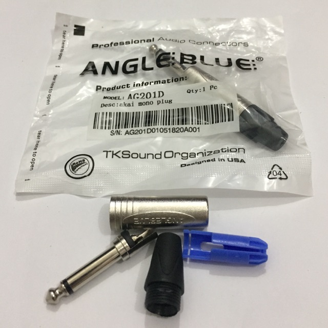 JACK PLUG AKAI MONO ANGLEBLUE AG201D ORIGINAL