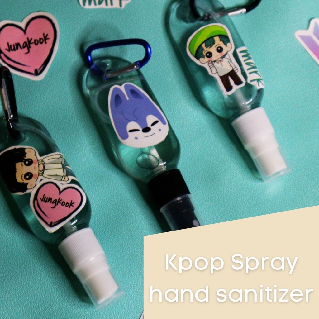 hand sanitizer nct dream , bts , stray kids handsanitizer spray kpop murah