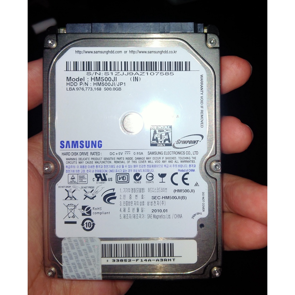 Hardisk internal laptop notebook 2,5" 500GB SATA MERK SAMSUNG