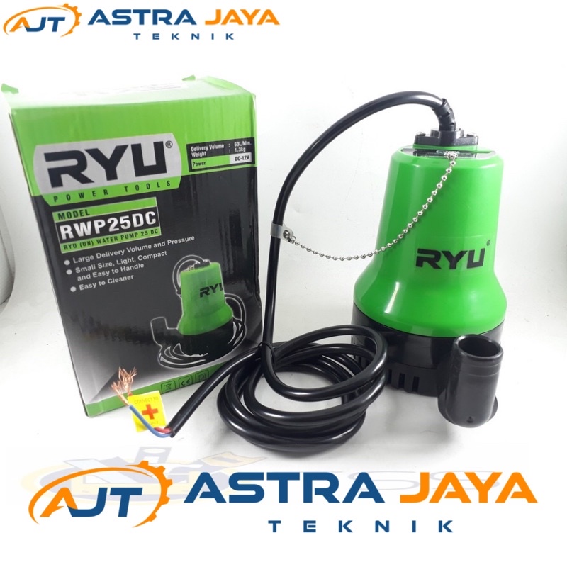 RYU RWP25 Pompa Celup DC Listrik 1” inch 12 Volt 50 watt / Water Pump Mini Kolam Ikan Aquarium / Wat