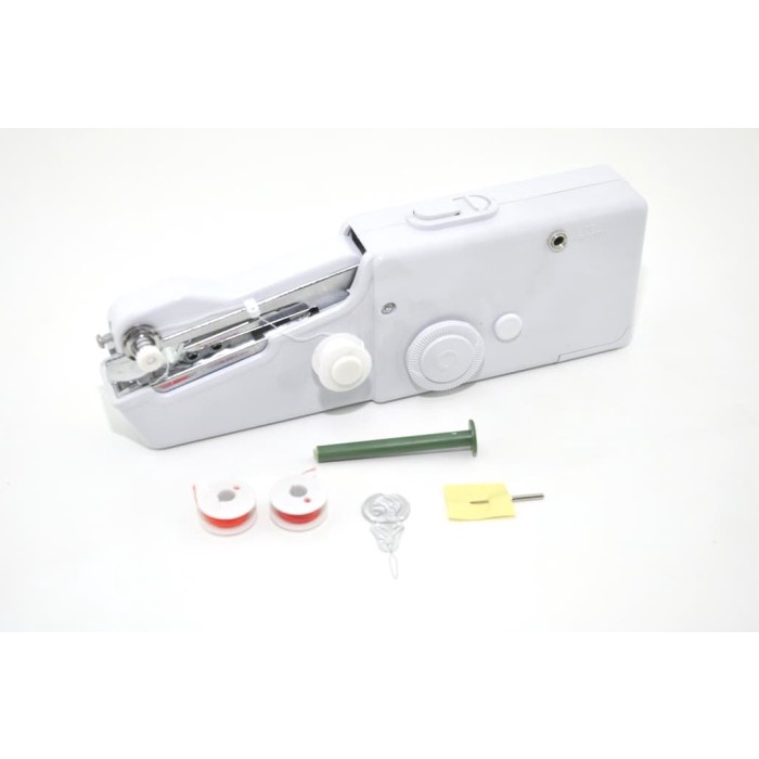 JAHIT-MESIN- HANDY STITCH MINI PORTABLE SEWING / MESIN JAHIT TANGAN - PUTIH -MESIN-JAHIT.