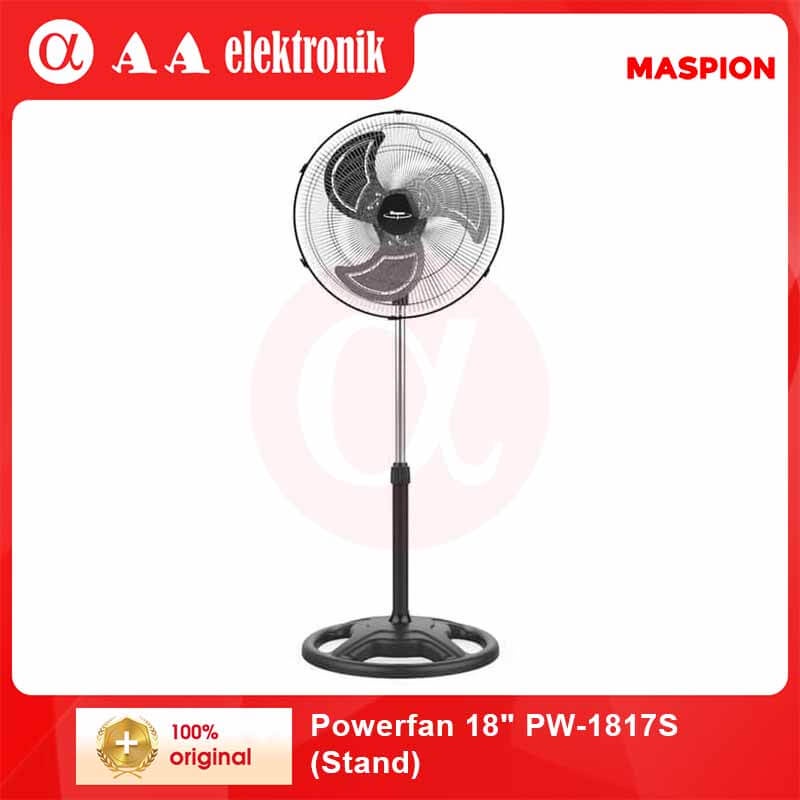 MASPION Kipas Angin Stand Fan 18&quot; Power Fan PW 1817 S - Garansi Resmi 1 Tahun