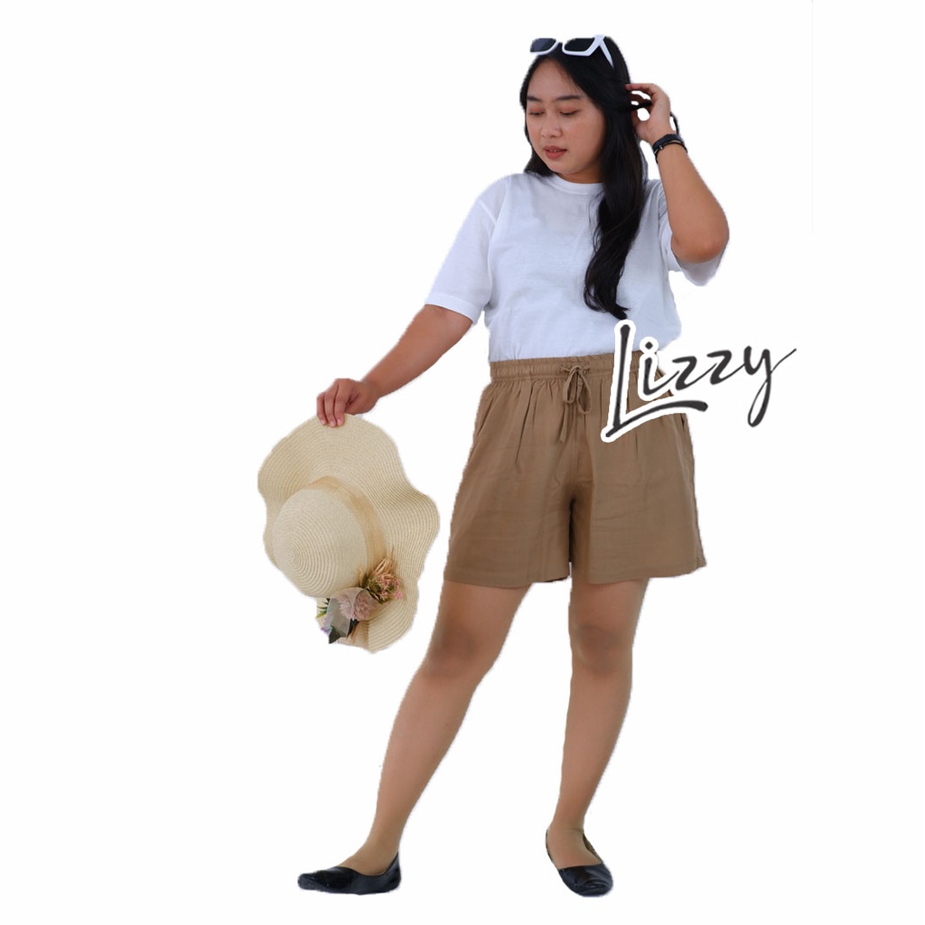 Lizzy - CELANA PENDEK POLOS RAYON