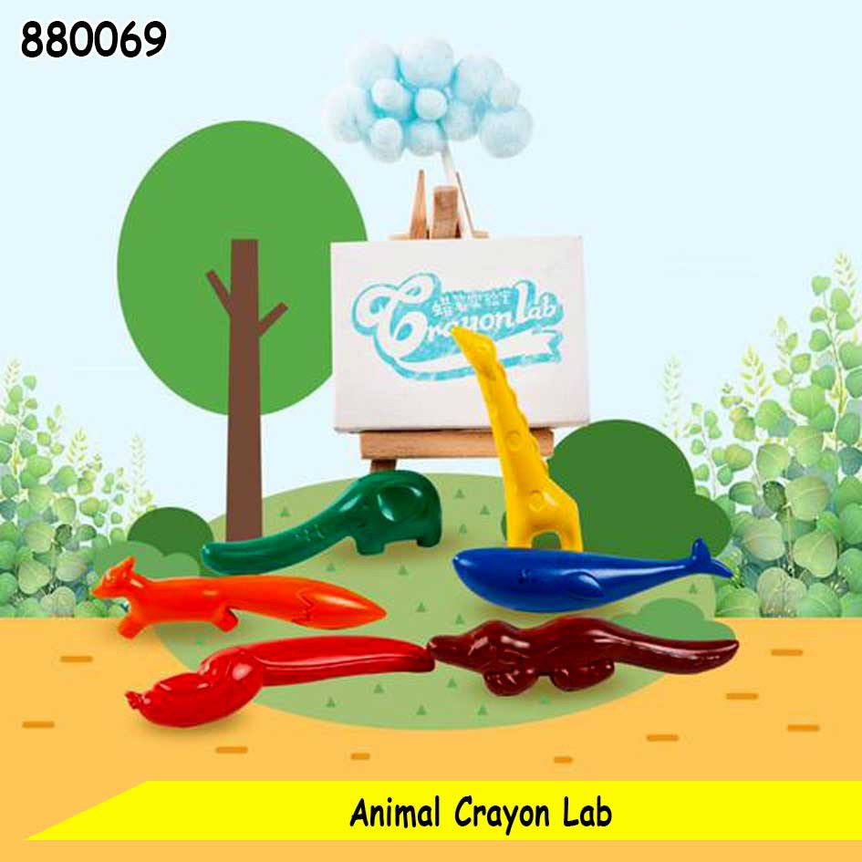 

HIGH QUALITY Crayon Lab Non-Toxic Crayon Animal Crayon Pensil Gambar Crayon
