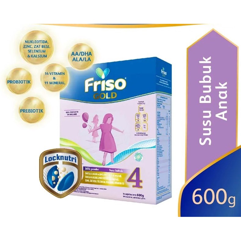 FRISOLAC Gold 3 Usia 4-12 tahun 600gr
