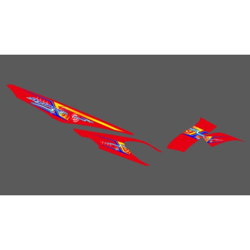 Striping skywave lightning merah