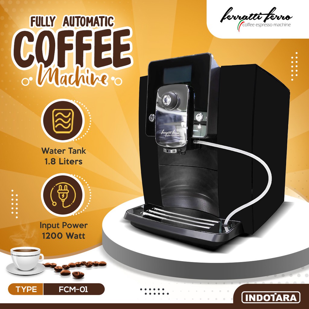 Promo Harga Murah Mesin Kopi Otomatis Ferratti Ferro Fcm 01 Shopee Indonesia