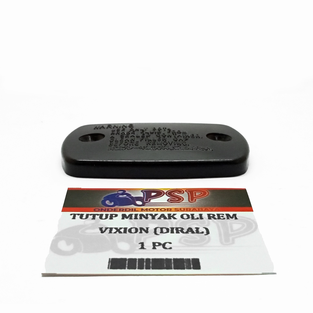 TUTUP MINYAK OLI REM VIXION (DIRAL) HITAM - Tutup Baut Kotak Rem Atas Yamaha Vixion