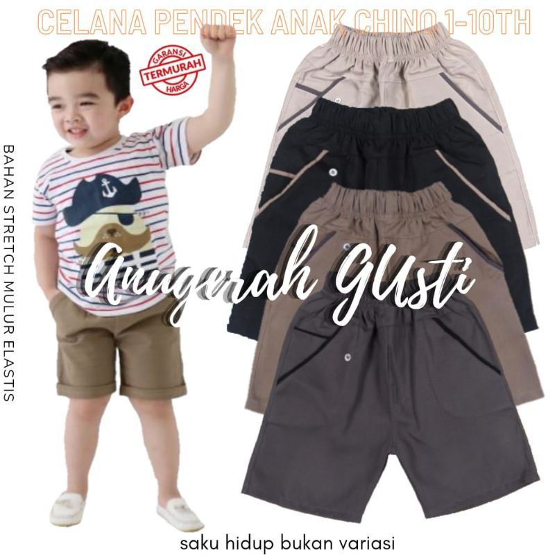 Celana Anak Chino Pendek untuk usia  3thn s/d 10thn Anak Laki-laki&perempuan bisa pilih