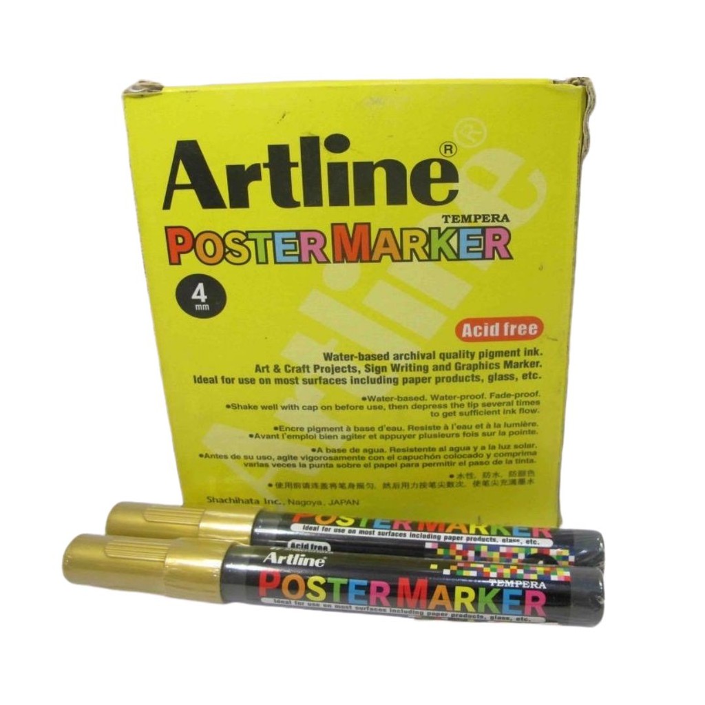 

Artline Poster Marker 4mm EPP-4 [BOX ISI 12]