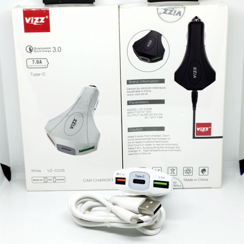 Car Charger / Saver Mobil / Cas Mobil Vizz CC05 Qualcomm 3.0 7A Quick Original Vizz