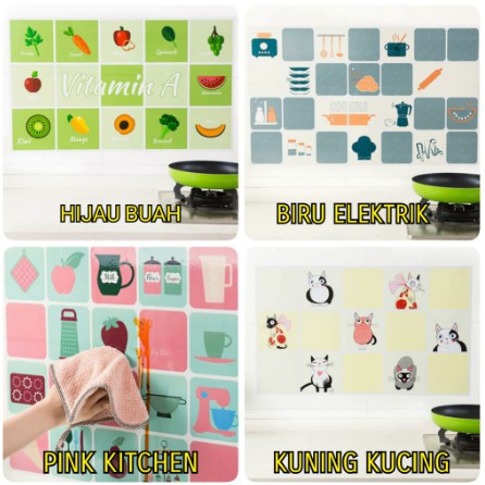 (DAPUR) WALLPAPER STICKER DAPUR ANTI MINYAK/ WALLPAPER DAPUR