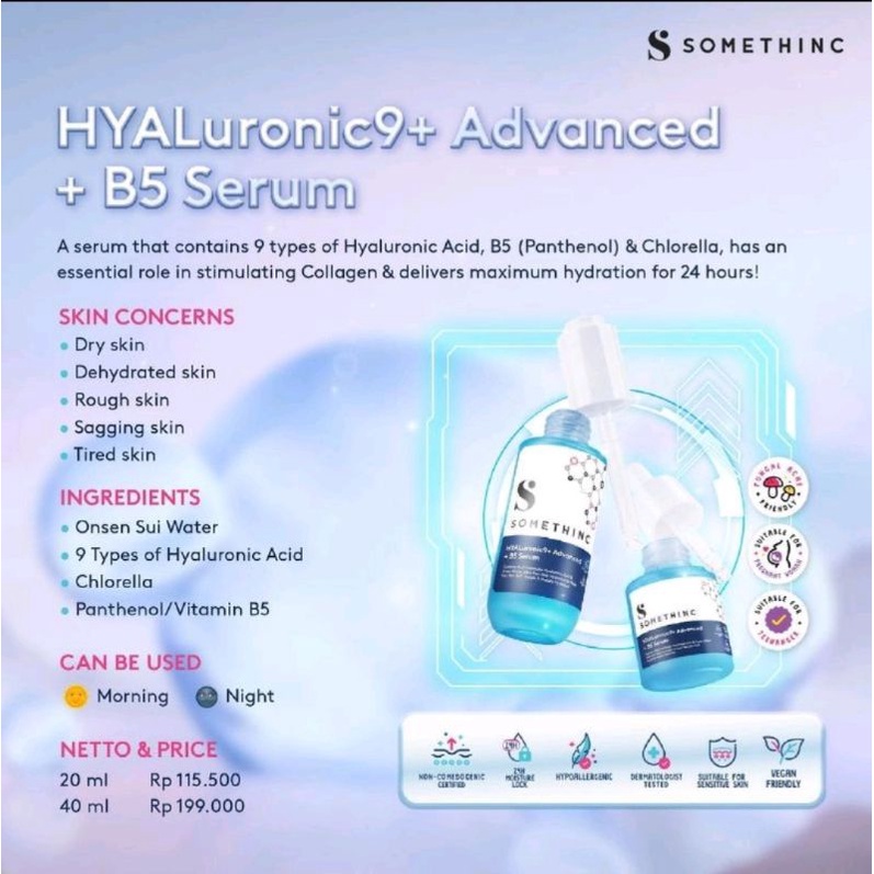 SOMETHINC Hyaluronic9+ Advanced + B5 HA Serum