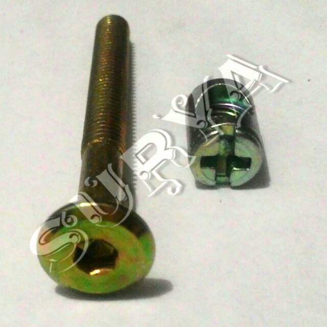 Baut Ligna 6cm Lemari Meja Furniture Ranjang Kunci L