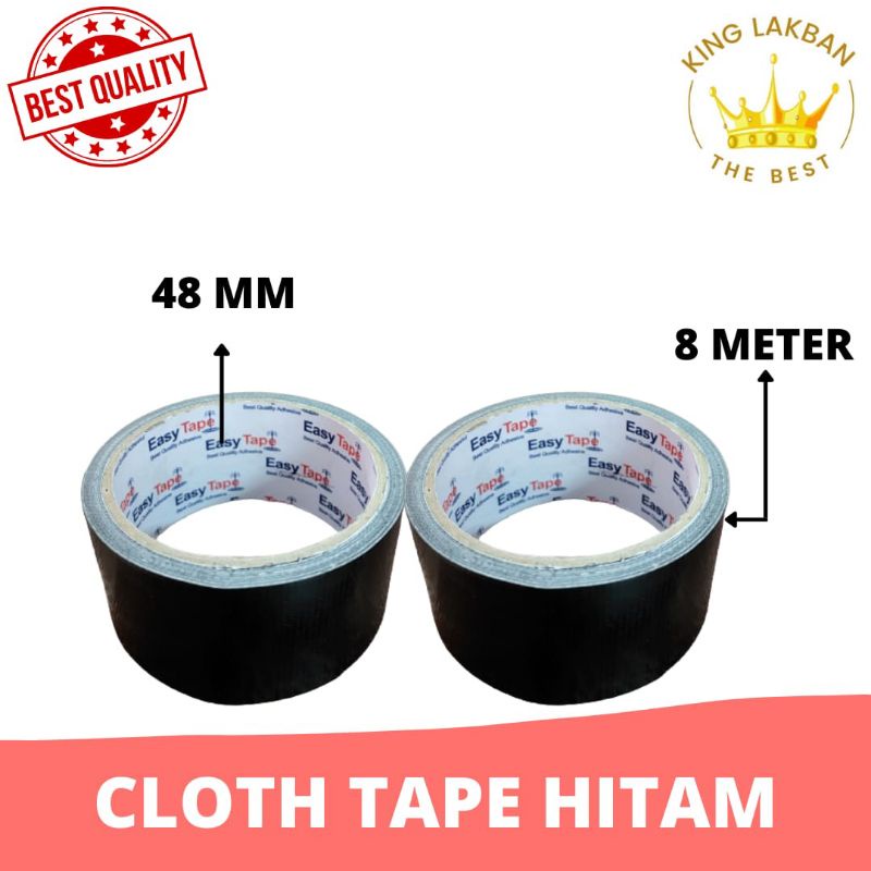 

Lakban Kain Hitam Cloth Tape Hitam 48 mm 8 Meter Lakban Kain Hitam Termurah