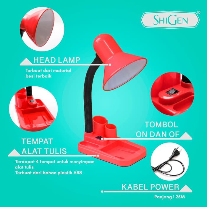 Lampu belajar/ lampu baca/ lampu kerja SHIGEN SG 8808