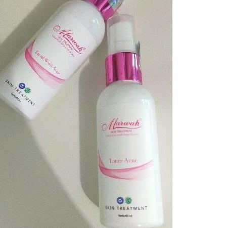 ☻ ECER PAKET MARWAH FACIAL WASH/ FACIAL TONER/CREAM MALAM/ SIANG/ SERUM MARWAH SKIN CARE TREATMENT ✩