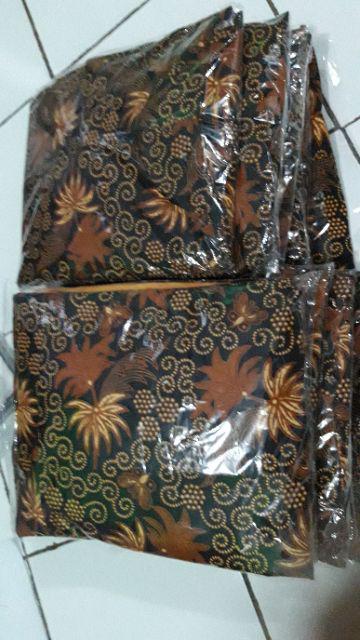 Cople Batik Keluarga Ayah Ibu Dan Anak Gamis Rempel Meisya