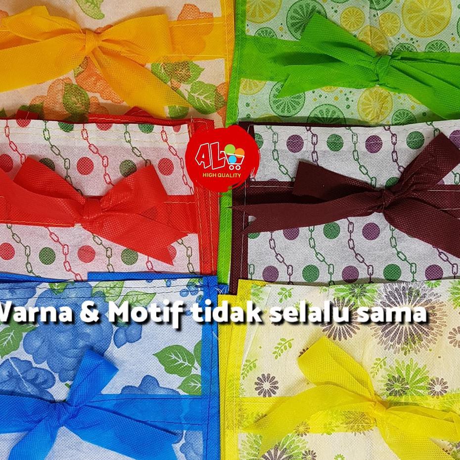 

Pasti Murah 0WGI 12bh Tas kain pita untuk dus / box makanan goodie bag acara hajatan syukuran ✶ ☇