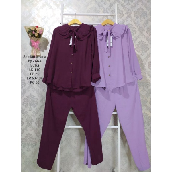 Setcel crinkel airflow ZARA (Lilac)