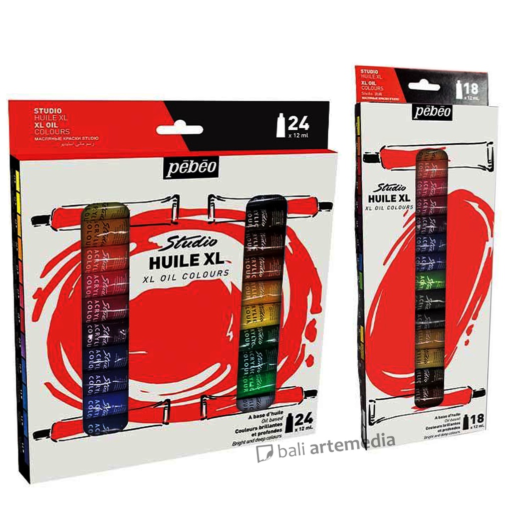 Pebeo Studio Huile XL Oil Colours Set 12ml