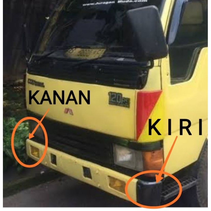 Tanduk depan colt diesel ps135 ragasa kanan hitam