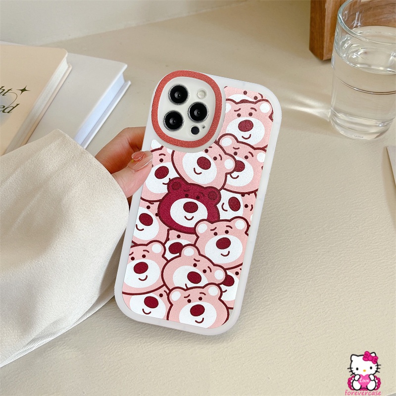 Soft Case Pelindung Lensa Bahan TPU Motif Beruang Kelinci Untuk iPhone 11 12 13 Pro Max 6 6s 7 8 Plus XR X XS Max SE 2020