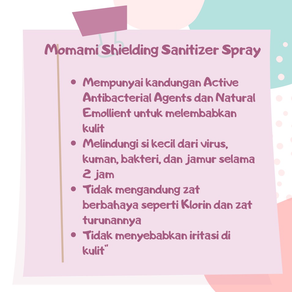 MOMAMI Shielding Sanitizer Spray 100ml
