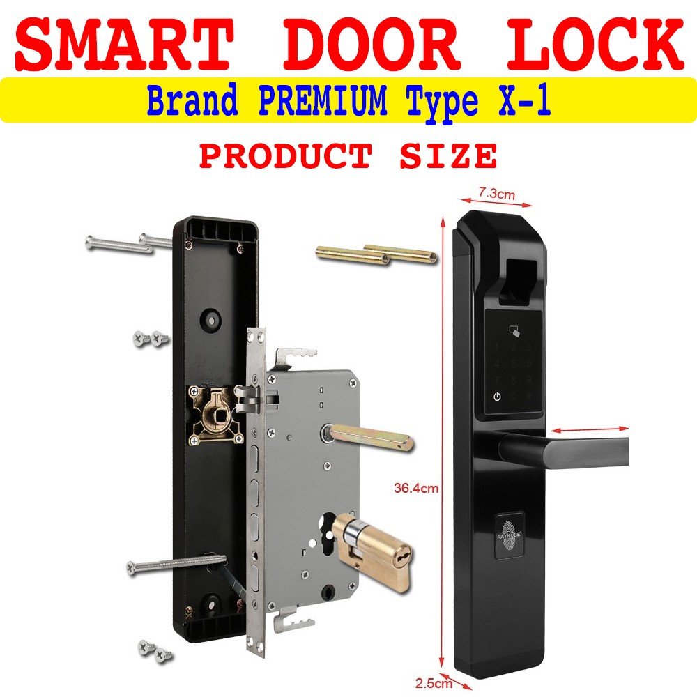 DIGITAL DOOR LOCK - SIDIK JARI - KUNCI PINTU DIGITAL - FINGER PRINT