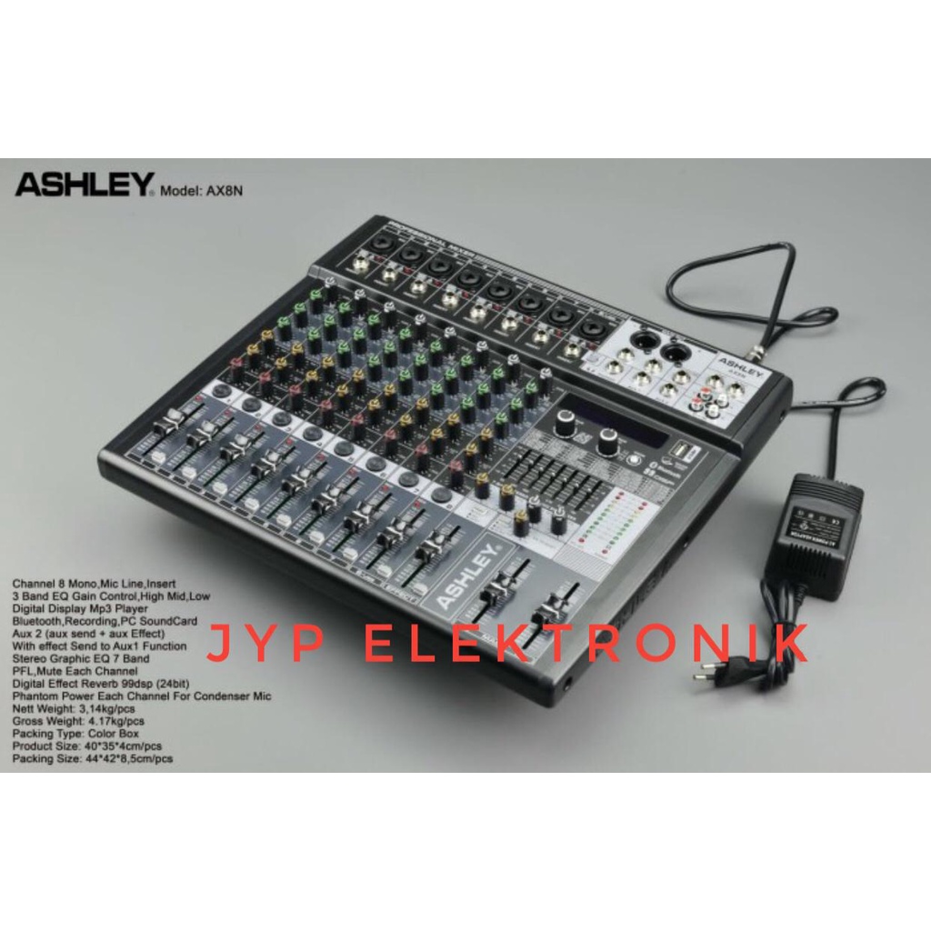 Mixer Audio Ashley AX 8N / Ashley AX8N Original 8 Channel