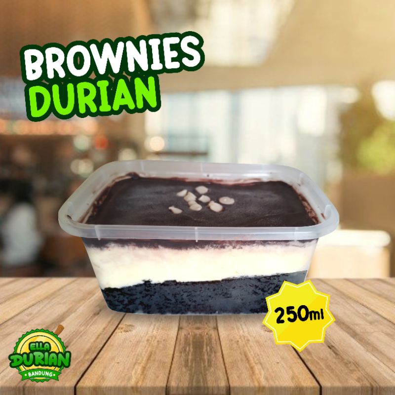

brownies durian 250ml - olahan durian - durian monthong
