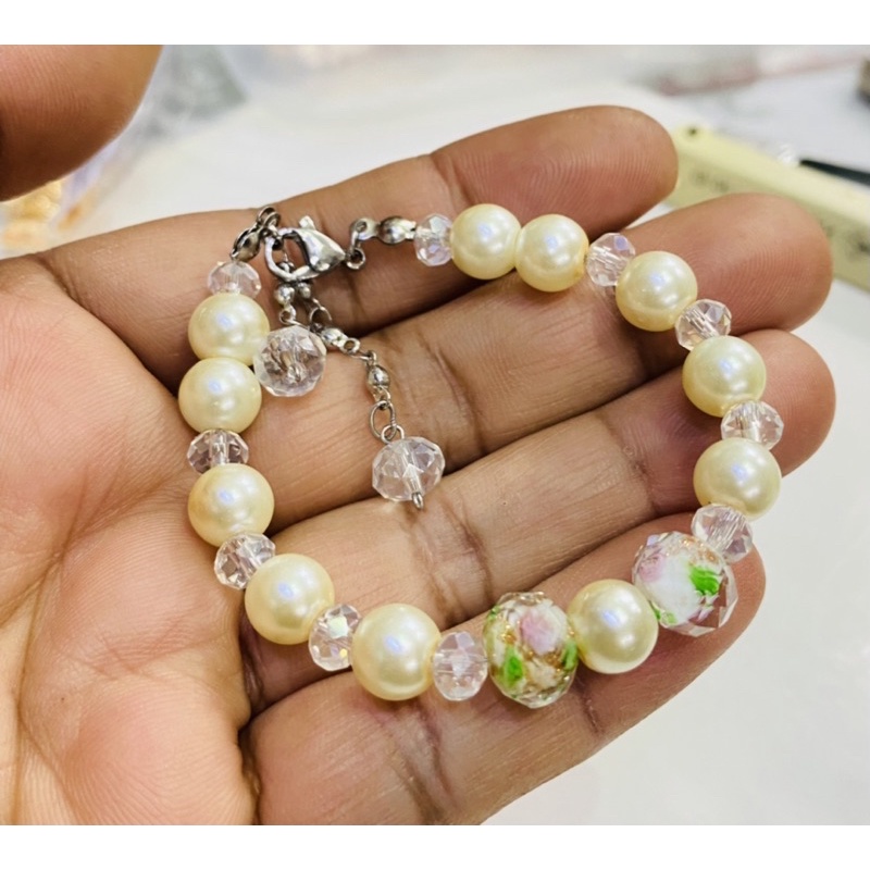 gelang Cristal murano asli//titanium//gelang wanita