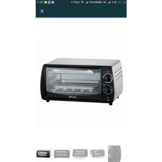 kirin oven microwave Kirin KBO-90M Oven Elektrik - 9L