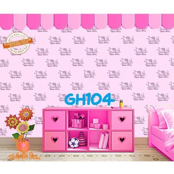 Wallpaper Dinding Aesthetic Wallpaper Dinding Kamar Tidur Wallpaper Dinding 3D Wallpaper Dinding Karakter 45cmX10meter-GH104