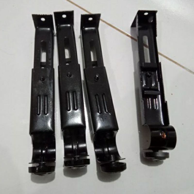 [PER PCS]BRACKET GORDEN HITAM/KAKI PENYANGGA BATANG GORDEN/RELL GORDEN