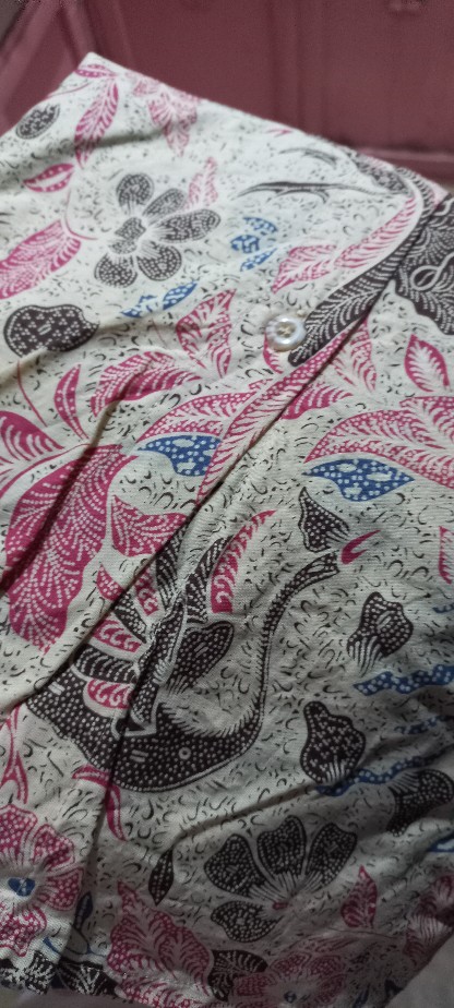 Audry Batik - Gendis Blouse Batik Wanita Cantik Katun Murah Kantor Kerja Elegan Krem Coklat Kuning