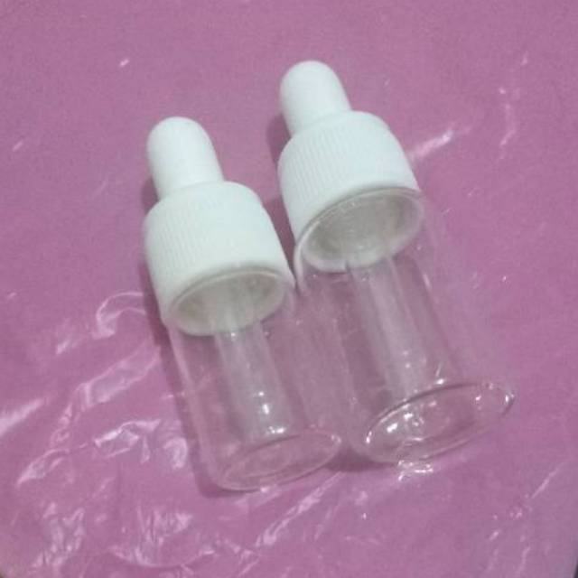 Botol Pipet Kaca Serum Toner Essence Share In Jar Tutup Putih Ml