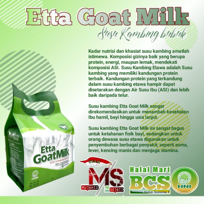 

Etta goat milk