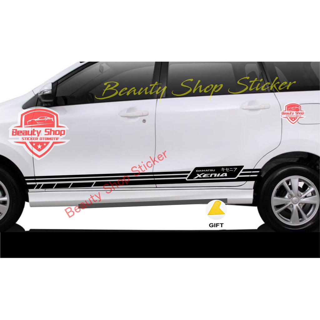 stiker xenia sticker cutting list mobil daihatsu xenia kanji old / all new bisa