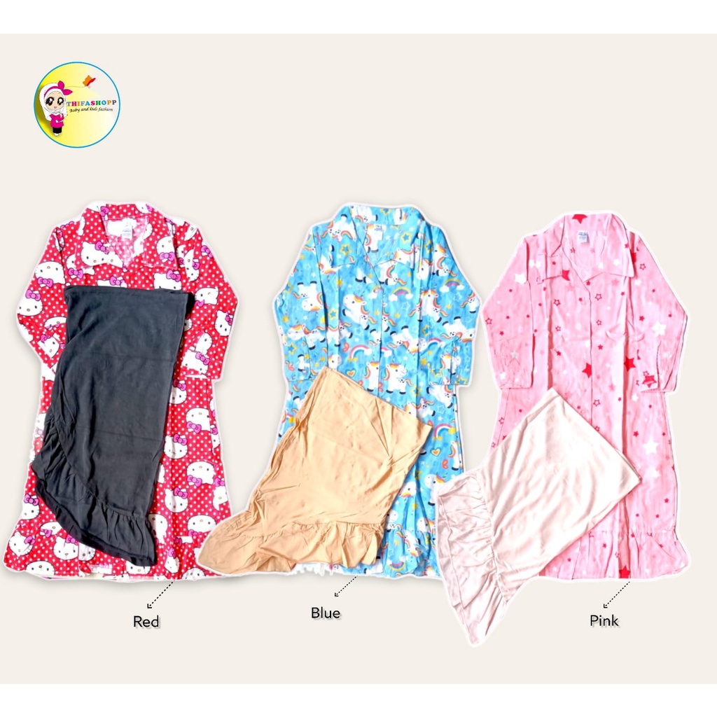 (pilih motif) GAMIS SALSABILA TODLER LITTLE KODA