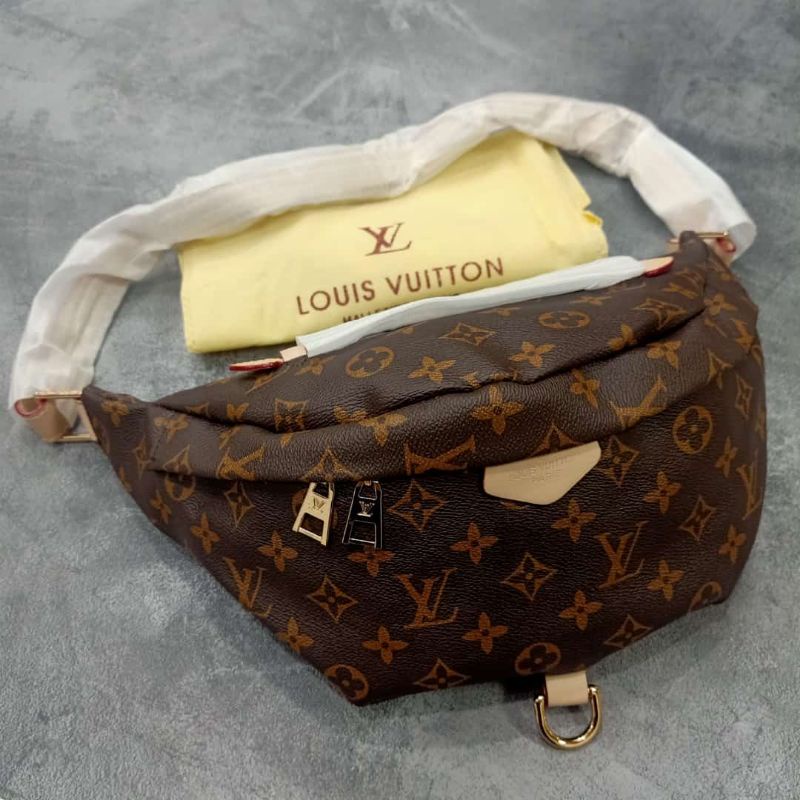 Waist bag / Bumbag LV Monogram Coklat Premium Quality