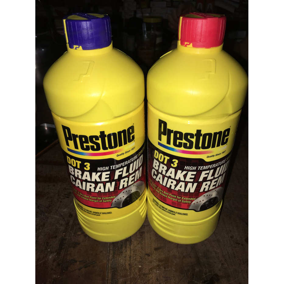 Minyak Rem Prestone 1 Liter DOT 3 Brake Fluid Cairan Rem Mobil & Motor