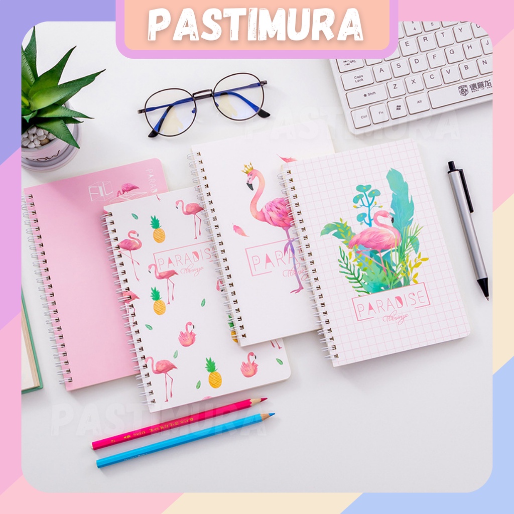 

[PSM] Buku Tulis A5 Spiral Notebook Aesthetic Journal Motif Korea Lucu Garis Diary Planner